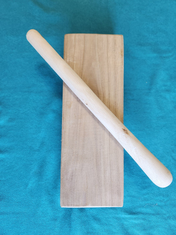 Nattuvangam Mannai and Stick – Wooden Kit for Nattuvangam