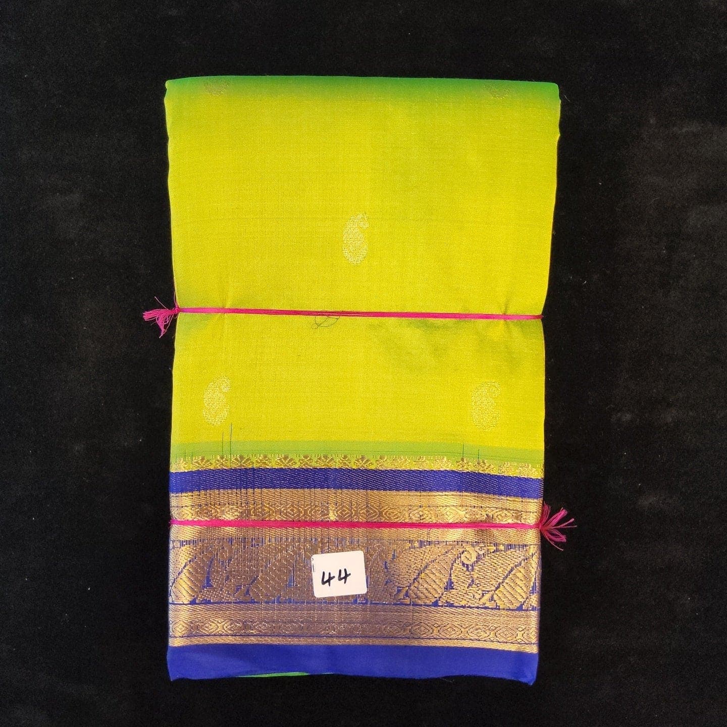 Sneha Green with Blue | Dharmavaram Silk Saree No 44