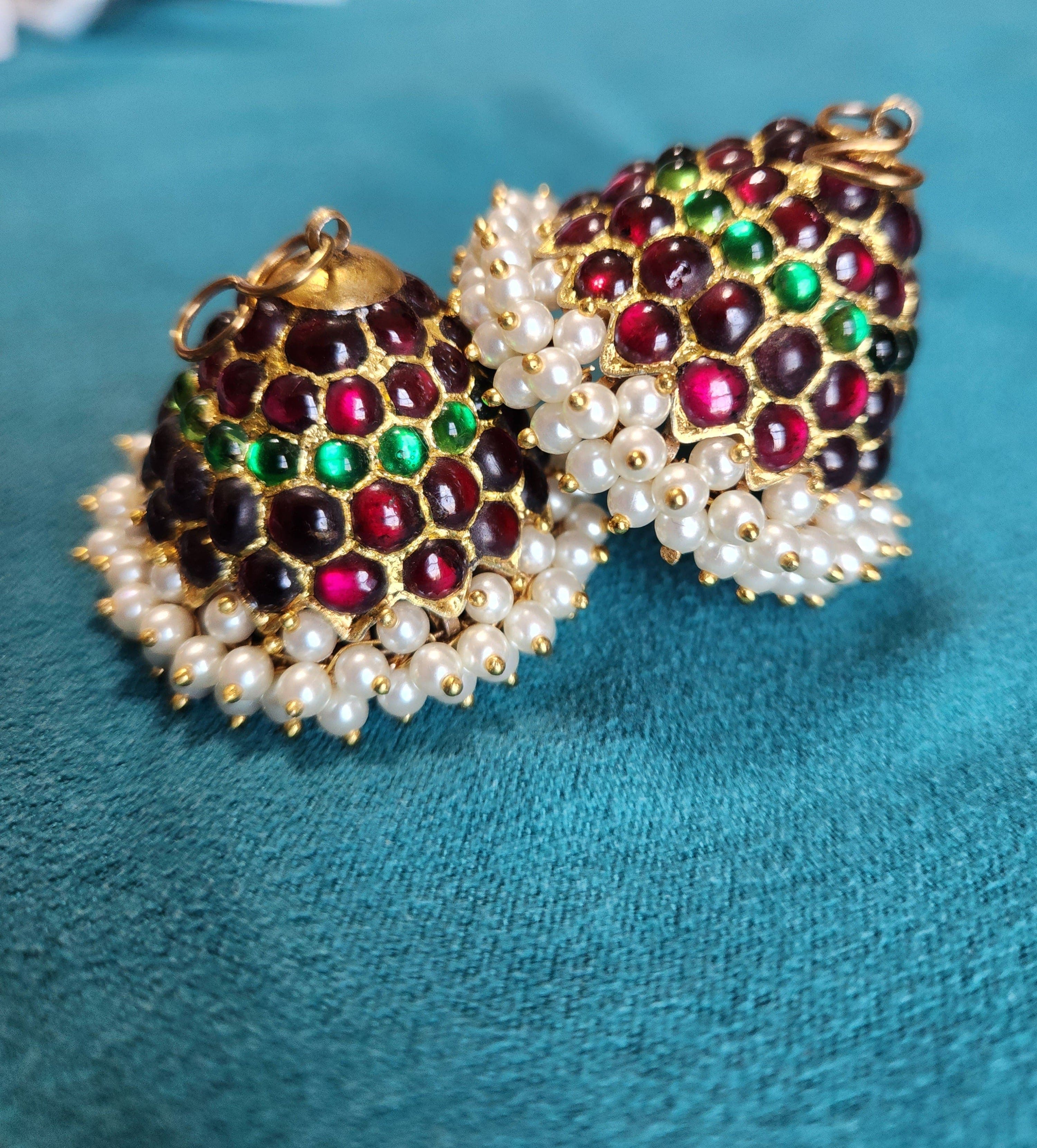 Jhumka/Jimmikki Temple Jewelry | 16 Bit | Original Temple Jewelry-ON PRE-ORDER