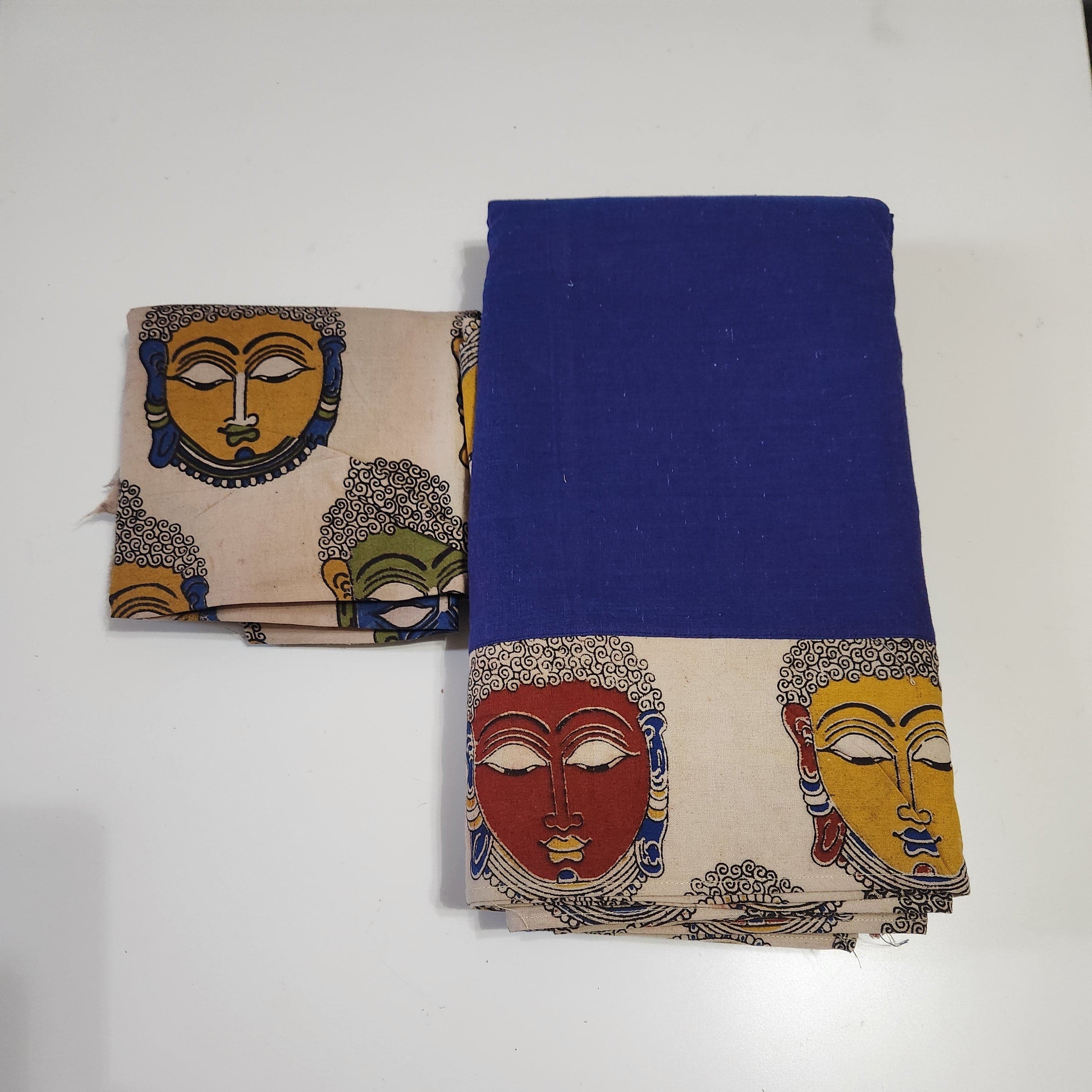 Practice Saree - Kalamkari with Blouse piece