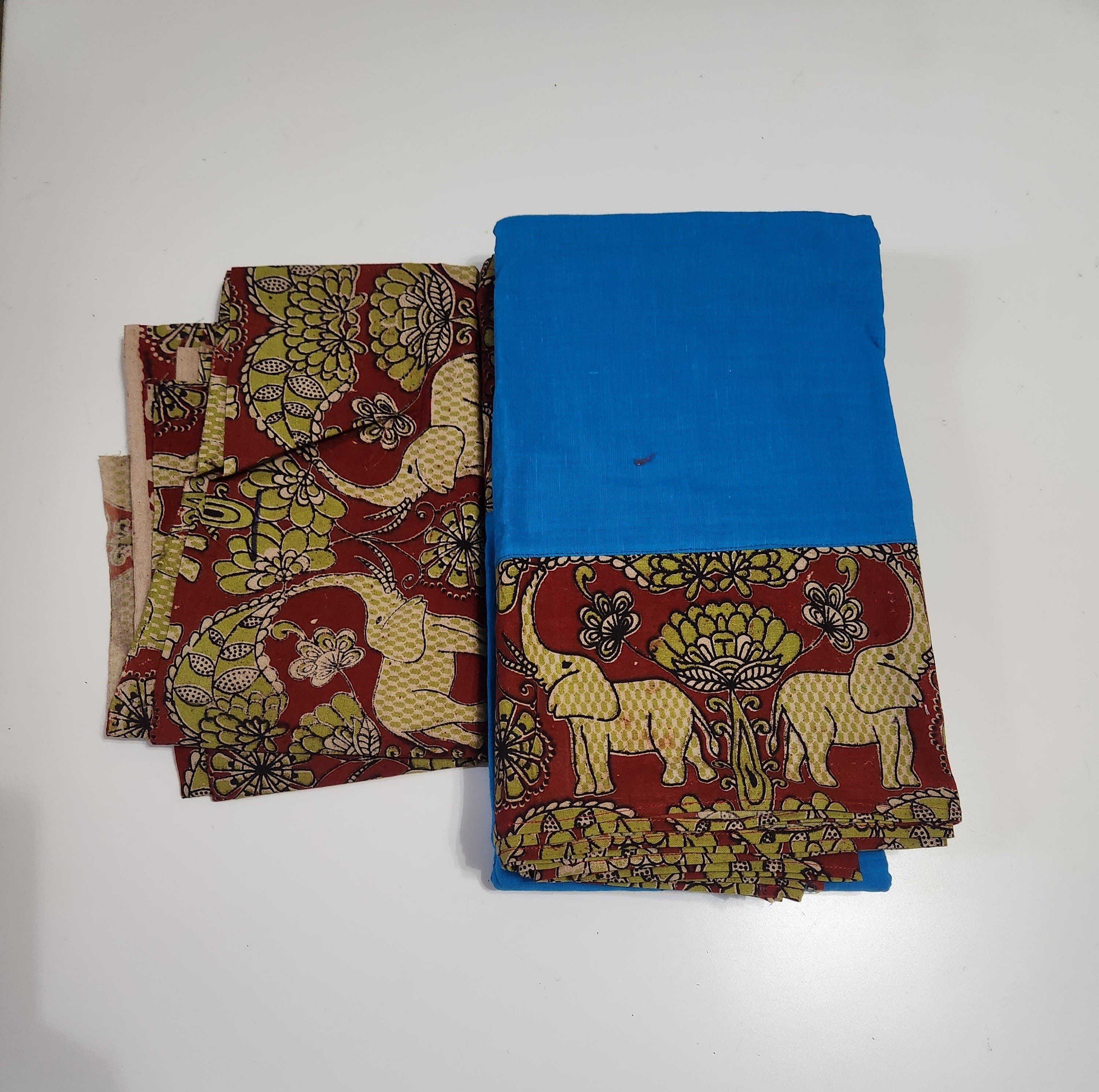 Practice Saree - Kalamkari with Blouse piece