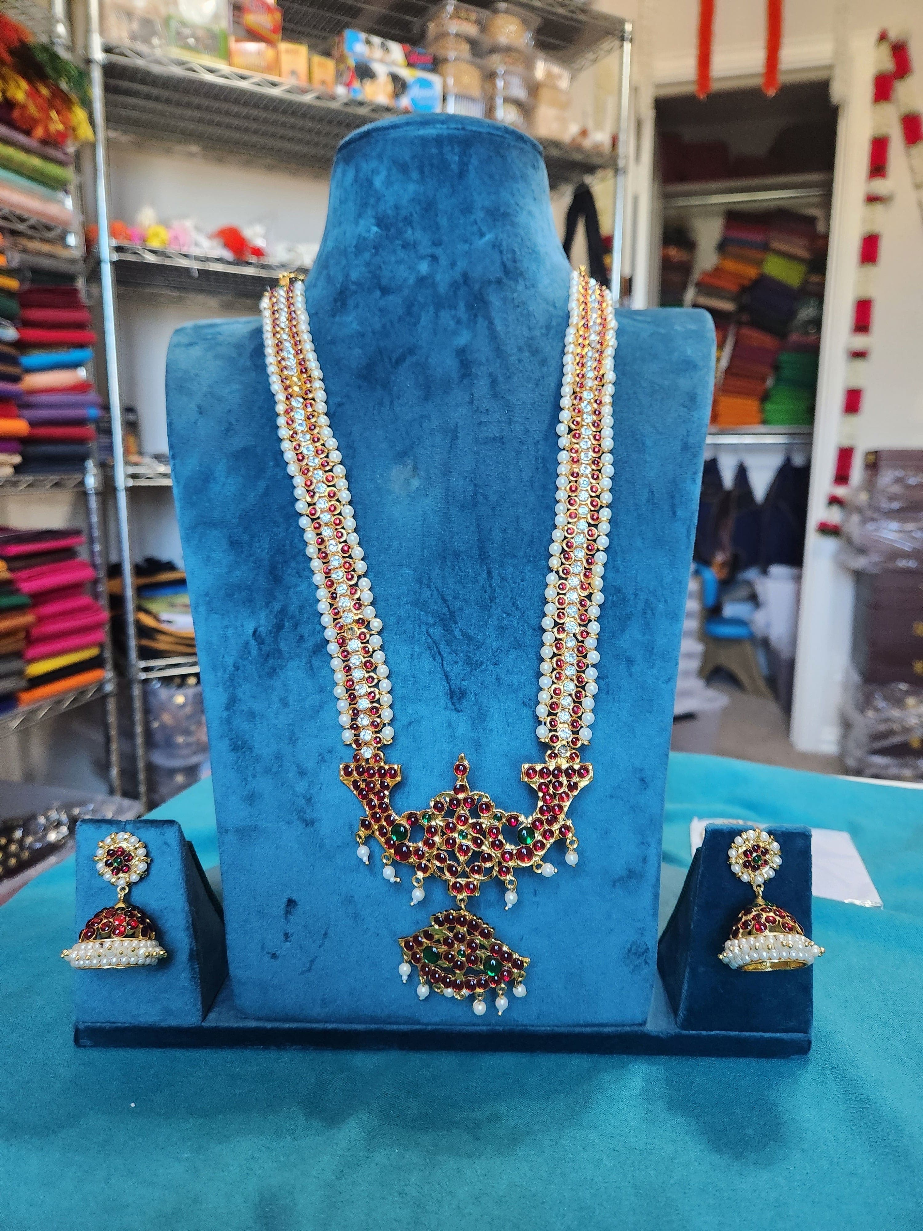 White Stone Long Haram| Imitation Jewelry