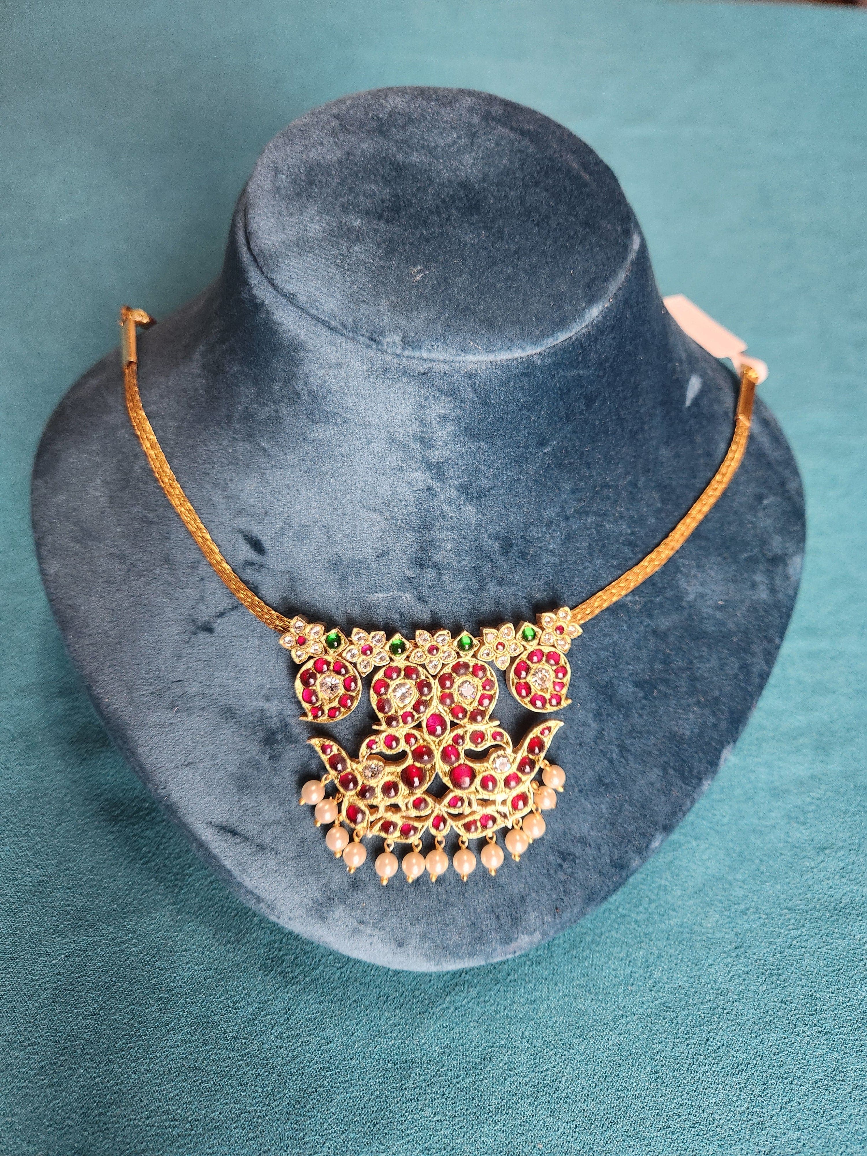 Peacock Pendant Short Necklace | Original Temple Jewelry-ON PRE-ORDER