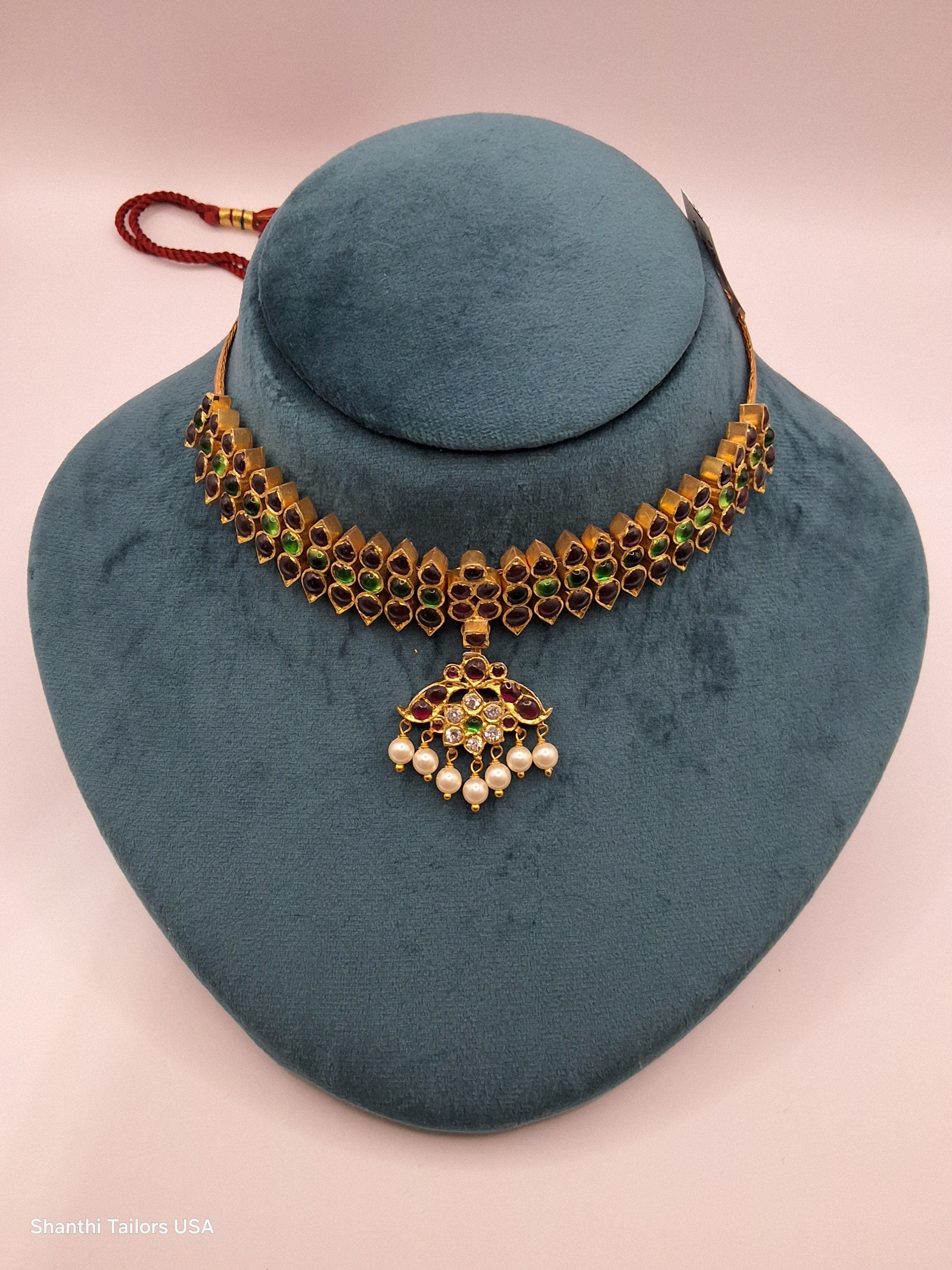 Mullai Short Necklace | Original Temple Jewelry - ON PRE-ORDER