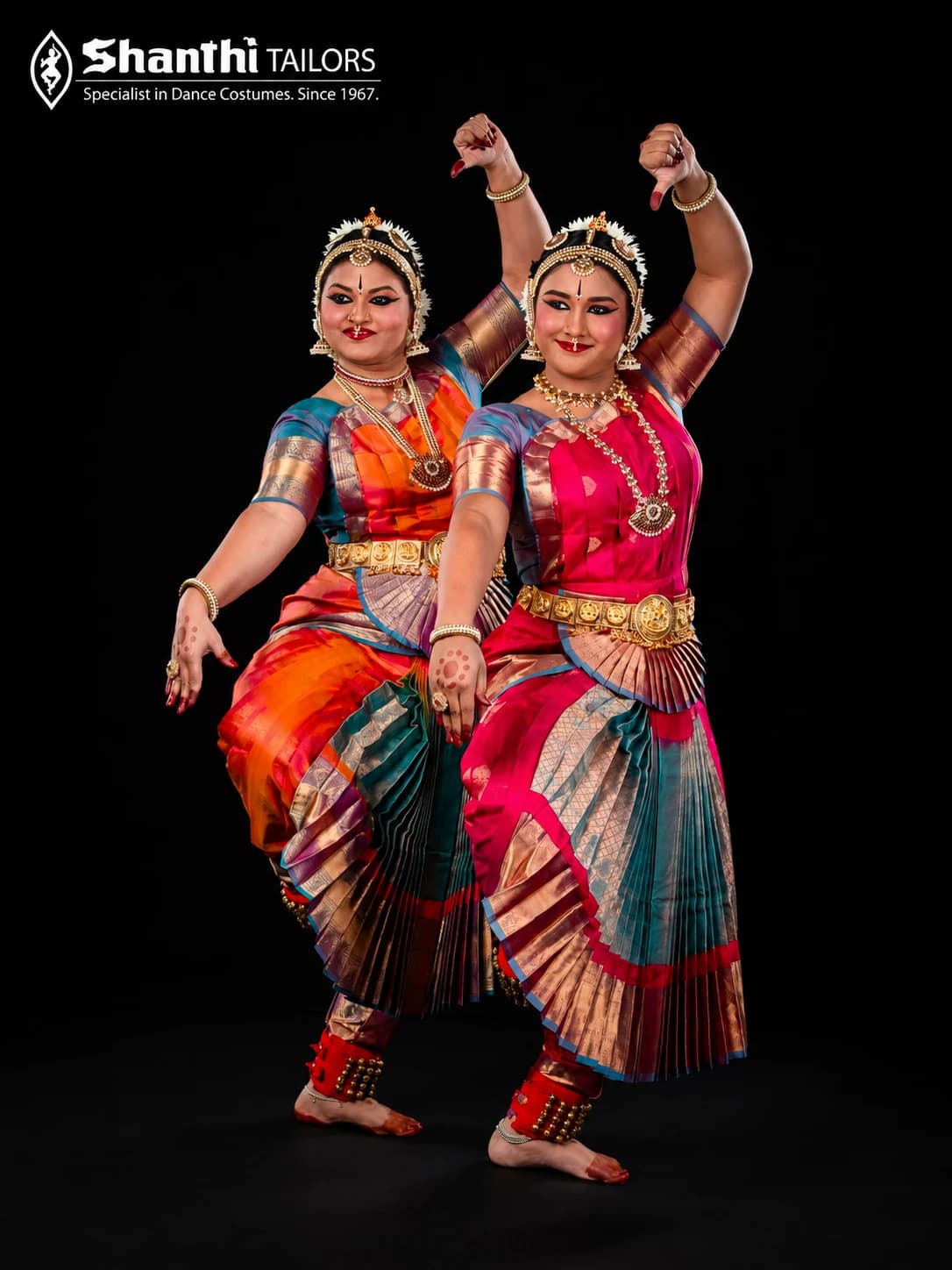 Sun Fleets (Thalipil) Bharatanatyam Costume | Long Fan Style | Custom Tailored Silk (Est. 1967)