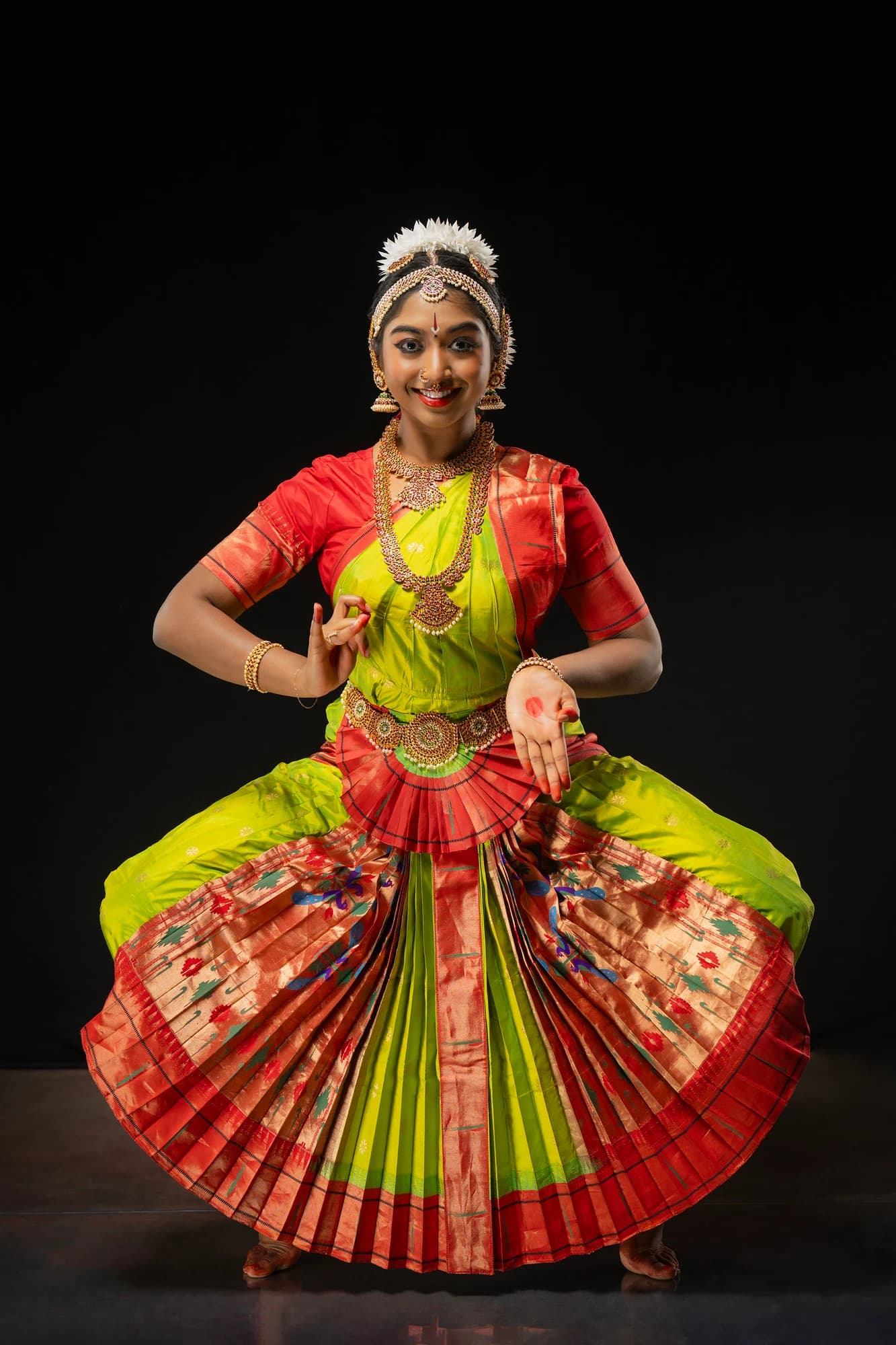 Dwaraka Style  | Shanthi Tailors Bharatnatyam Costume Design | Custom Tailored Silk (Est. 1967)