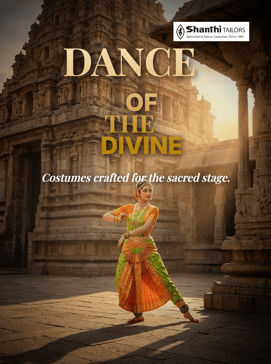 Sun Fleets (Thalipil) Bharatanatyam Costume | Long Fan Style | Custom Tailored Silk (Est. 1967)