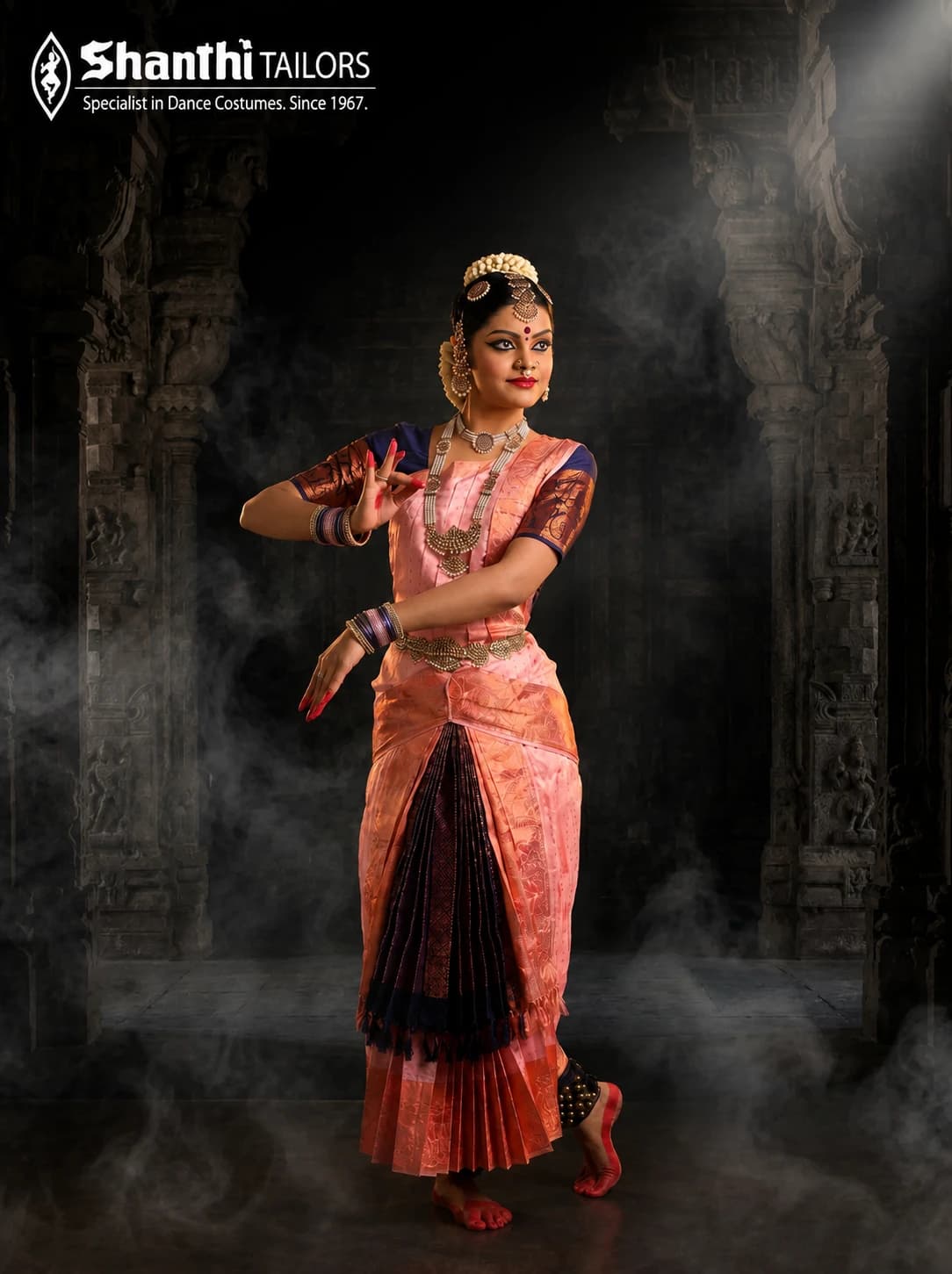 Skirt Model - Kalkeshtra Style for Bharatnatyam | bharatanatyam costume