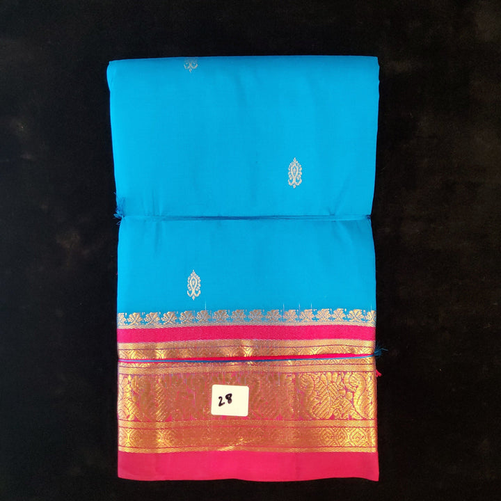 Ramar Blue with Pink | Dharmavaram Silk Saree No 28