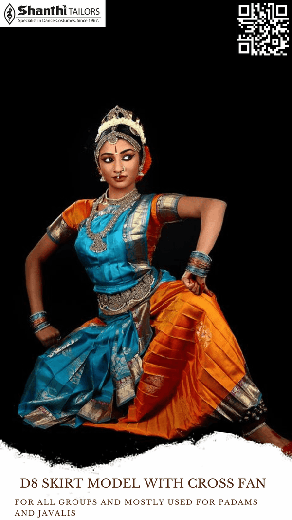 Dance Costume - Bharatanatyam | Skirt & Saree Pattern